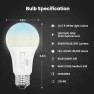 Thumbnail A19 LED Light Bulb, 60W Equivalent, Dimmable, Color Selectable 6-Way — Smart Light Bulb, Feit Electric