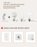 Thumbnail Remote Control Light Socket with Wall Switch — Smart Light Bulb, SURAIELEC