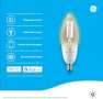 Thumbnail Smart LED Light Bulb, B11 Candle, Soft White, 60W Equivalent, Pack of 2 — Smart Light Bulb, GE