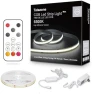 Thumbnail COB Led Strip Lights Max with RF Remote, 16.4ft 3000K CRI93+ Dimmable Ultra Bright Warm White — LED Strip Lights, Tatazone
