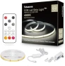 Thumbnail COB Led Strip Lights Max with RF Remote, 16.4ft 3000K CRI93+ Dimmable Ultra Bright Warm White — LED Strip Lights, Tatazone