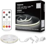 Thumbnail COB Led Strip Lights Max with RF Remote, 16.4ft 3000K CRI93+ Dimmable Ultra Bright Warm White — LED Strip Lights, Tatazone