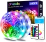 Thumbnail LED Lights for Bedroom 200ft, Music Sync Color Changing, Smart App Control with Remote — LED Strip Lights, phopollo