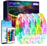 Thumbnail LED Lights for Bedroom 200ft, Music Sync Color Changing, Smart App Control with Remote — LED Strip Lights, phopollo