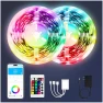 Thumbnail LED Lights for Bedroom 200ft, Music Sync Color Changing, Smart App Control with Remote — LED Strip Lights, phopollo
