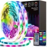 Thumbnail LED Strip Lights 130ft (2 Rolls of 65ft) Smart Light Strips with App Control RGB LED Lights, Music Sync Color Changing... — LED Strip Lights, Tenmiro