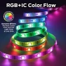 Thumbnail Smart 100 Foot RGB+IC LED Strip Lights, Sound Reactive Strip Lights for Bedroom, App & Voice Control — LED Strip Lights, MONSTER