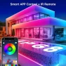 Thumbnail 100Ft Outdoor Waterproof LED Strip Lights, Music Sync RGB — LED Strip Lights, FBZ