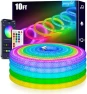 Thumbnail 360 Degree Luminous Reticulate Weave Rope Lights, 10ft Addressable ICRGB LED Strip Lights — LED Strip Lights, maylit