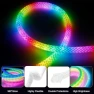 Thumbnail 360 Degree Luminous Reticulate Weave Rope Lights, 10ft Addressable ICRGB LED Strip Lights — LED Strip Lights, maylit