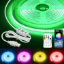Thumbnail Bluetooth USB RGB COB LED Strip Lights 6.56FT with Remote Control — LED Strip Lights, Samsion