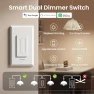 Thumbnail Smart Dual Dimmer Light Switch — Smart Switch, GHome Smart
