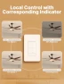 Thumbnail Star Ring Smart Ceiling Fan Control and Dimmer Light Switch — Smart Switch, MOES
