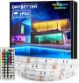 Thumbnail Waterproof Led Lights for Bedroom, 32.8ft (2 Rolls of 16.4ft) Led Strip Lights, 300 LEDs Color Changing RGB 44 Keys... — LED Strip Lights, DAYBETTER
