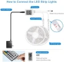 Thumbnail Waterproof Led Lights for Bedroom, 32.8ft (2 Rolls of 16.4ft) Led Strip Lights, 300 LEDs Color Changing RGB 44 Keys... — LED Strip Lights, DAYBETTER