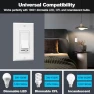 Thumbnail 2 Pack Dimmer Light Switch, Universal Lighting Control, Single Pole or 3 Way — Smart Switch, BESTTEN