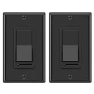 Thumbnail 2 Pack Dimmer Light Switch, Universal Lighting Control, Single Pole or 3 Way — Smart Switch, BESTTEN