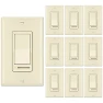 Thumbnail 2 Pack Dimmer Light Switch, Universal Lighting Control, Single Pole or 3 Way — Smart Switch, BESTTEN