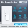 Thumbnail 3 Pack Super Slim Slide Dimmer Light Switch — Smart Switch, BESTTEN