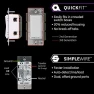 Thumbnail In-Wall Smart Paddle Dimmer with QuickFit and SimpleWire — Smart Switch, Enbrighten