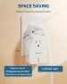 Thumbnail Remote Control Outlet with Wall Mounted Light Switch — Smart Plug, DEWENWILS