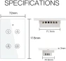 Thumbnail Smart Ceiling Fan Light Wall Switch — Smart Switch, MOES