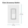 Thumbnail Smart Claro Accessory Switch for 3-Way — Smart Switch, Lutron
