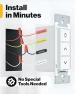 Thumbnail Smart Dimmer Switch, Double Rocker Wall Light Switch — Smart Switch, Sunco Lighting