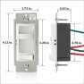 Thumbnail SureSlide Dimmer Switch for Dimmable LED, Halogen and Incandescent Bulbs — Smart Switch, Leviton