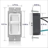 Thumbnail SureSlide Dimmer Switch for Dimmable LED, Halogen and Incandescent Bulbs — Smart Switch, Leviton