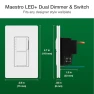 Thumbnail LED+ Dual Dimmer and Switch — Smart Switch, Lutron