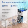 Thumbnail Air Purifiers for Bedroom with 3-in-1 HEPA Filter — Air Purifier, Aroma Room