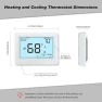 Thumbnail Programmable Auto Changeover Thermostat — Smart Thermostat, Coiiwsei