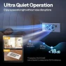 Thumbnail Register Booster Fan - 4'' x 12'' Opening with Adjustable Louver — Smart Fan, VIVOHOME