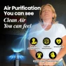 Thumbnail Small Ionic Air Purifier for Home & Bedroom – Silent HEPA Filter – Covers 250 Sq Ft – For Pet Hair, Smoke, Dust, Odors &... — Air Purifier, Lab Charge