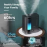 Thumbnail Humidifier for Bedroom, Warm & Cool Mist for Large Room, Top Fill Ultrasonic, Humidity Sensor, Essential Oil, 60H... — Humidifier, BREEZOME