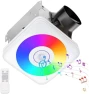 Thumbnail 4-in-1 Smart Bathroom Exhaust Fan with Light, Bluetooth Speaker & Humidity Sensor — Smart Fan, OREiN