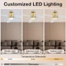 Thumbnail 52” Smart Flush Mount Ceiling Fan with Lights and Remote — Smart Fan, Lorpies
