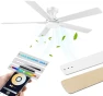 Thumbnail 52” Smart Flush Mount Ceiling Fan with Lights and Remote — Smart Fan, Lorpies