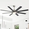 Thumbnail 66 Inch Smart Ceiling Fan with Light — Smart Fan, Sofucor