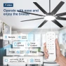 Thumbnail 72 Inch Smart Ceiling Fan with Lights — Smart Fan, Amico