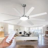 Thumbnail 72 Inch Smart Ceiling Fan with Lights — Smart Fan, Amico