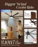 Thumbnail 84" Large Smart Ceiling Fan with Lights Remote Control via WiFi Alexa — Smart Fan, Minislak