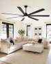 Thumbnail 84" Large Smart Ceiling Fan with Lights Remote Control via WiFi Alexa — Smart Fan, Minislak