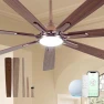 Thumbnail 84" Large Smart Ceiling Fan with Lights Remote Control via WiFi Alexa — Smart Fan, Minislak