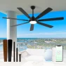 Thumbnail 84" Large Smart Ceiling Fan with Lights Remote Control via WiFi Alexa — Smart Fan, Minislak