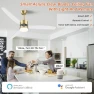 Thumbnail Smart Ceiling Fan with Light — Smart Fan, OKELI