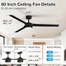 Thumbnail Smart Ceiling Fan with Lights and Remote — Smart Fan, cumilo