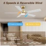 Thumbnail Smart Ceiling Fan with Lights — Smart Fan, Livory