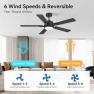 Thumbnail Smart Ceiling Fan with Lights — Smart Fan, cumilo